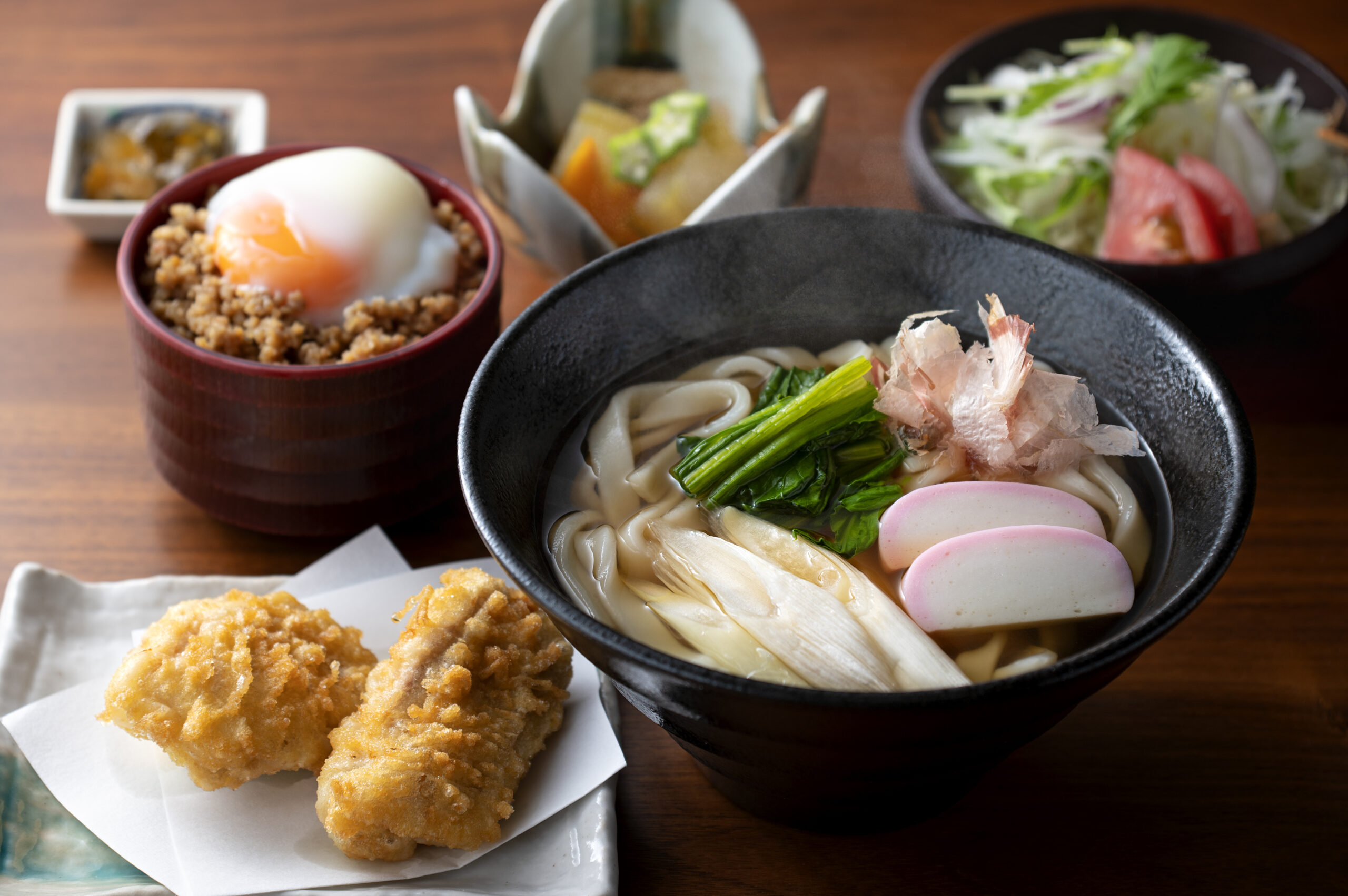 L鶏天きしめんセット135y